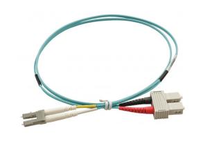 Wholesale OM3 / OM4 UPC LSZH Fiber Optic Patch Cord with Red Black Boot from china suppliers