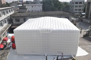 Wholesale Fire Proof White Square Inflatable Cube Tent For Disaster Relief from china suppliers