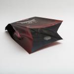 454g 280 X 100mm Printed Flat Bottom Coffee Bags With Valve For Coffee Beans