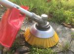 Yellow Bristle Brushcutter Head 8 Inch Nylon Weed Brush , Road Sweeper Brushes