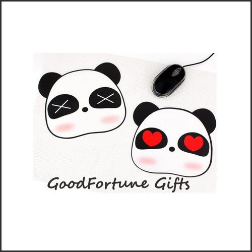 customed printed logo hot sale cartoon panda Eco pvc foam mouse wrist rest pad