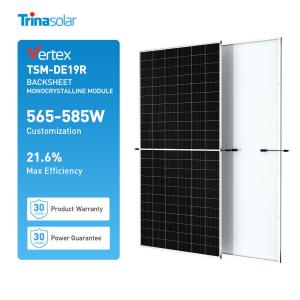 Wholesale 182mmx182mm Cell Size High Transmission Glass Monocrystalline Solar Panels 565-585W from china suppliers