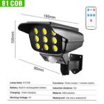 Outdoor Solar Light Motion Sensor Security Dummy Camera Wireless Flood Light