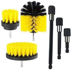 Wholesale 3 Pieces Power Drill Cleaning Brush 6 Inch Extend For Wooden Floors Corners from china suppliers