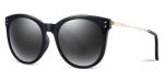 Plastic Metal PEI Sunglasses Ladies Grey Lens Ultra Light Durable Lens Width