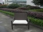 Synthetic Rattan Garden Dining Sets , Cafe Balcony Chair Set