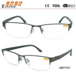 Semi-rimleess hot sale reading glasses,made of metal,suitable for men and women