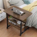 Modern Design Style Sit Stand Desk for Office or Bedside in Bamboo/Walnut/Black