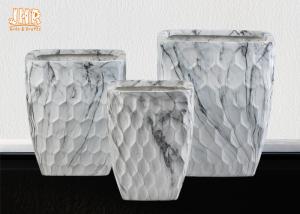 Wholesale Marble Flower Pots Fiber Clay Plant Pots Decorative Clay Pots Resin Pot Planters Indoor Planters from china suppliers