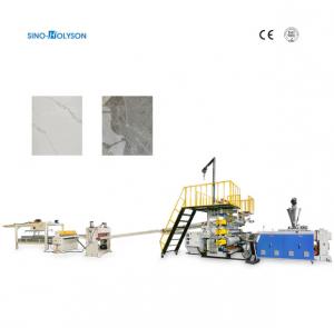 Wholesale PVC Marble Sheet Unmanned PLC Control Plastic Production Line Extruder Making Machine from china suppliers