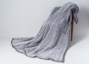Wholesale Micro Mink Knit Sherpa Blanket Warm Double Ply Solid Harmless Super Soft Classic Gray from china suppliers