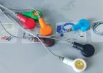DMS Holter ECG Cable , 7 Leads IEC Snap Electrode Lead Wires DB Pin Connector