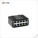 Mini Industrial 8-Port 10/100/1000T 802.3at PoE + 2-Port 10/100/1000T Compact