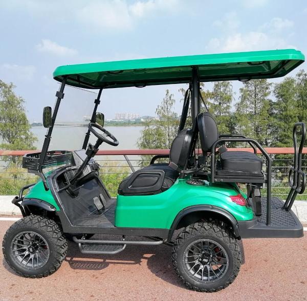 China Made 4 Wheel Disc Brake Small Golf Cart High Chassis Electric Cheap Golf