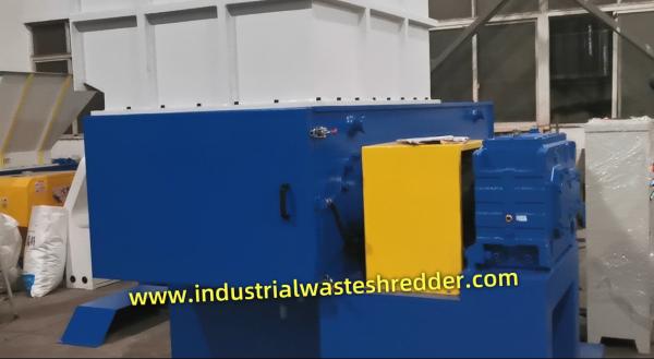 Blow molding scraps single shaft shredder machine 55KW, hdpe hollow plastic