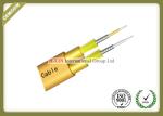 Flat Twin Duplex Armored Indoor Fiber Optic Cable For Connection Network
