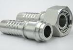 Galvanized Sheet Connection Female 24 Degree Cone O-Ring Heavy Type Straight