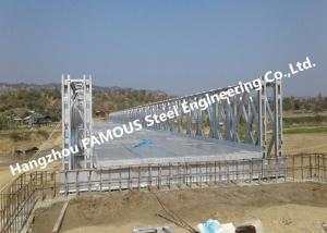 Wholesale Suspension Portable Deck Truss Bridge Hot Dip Galvanized Or Painted Corrosion Resistant from china suppliers