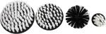 4pc Set Scrubber Drill Attachment Cleaning Brush White Soft Bristle Stiffness
