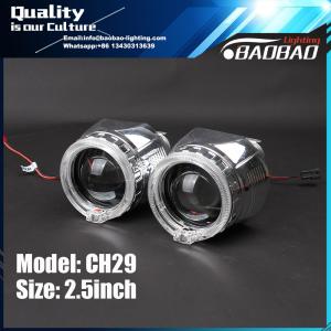Wholesale CH29 2.5inch H1 bixenon hid projector lens light with Single Crystal angel eye from china suppliers