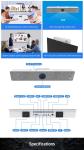2pcs/lot Three-in-one 108 degree wide angle 4K HD Conference Camera Video