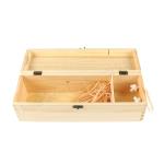 Personalized Wooden Wine Box – Single Bottle Gift Case with Hinged Lid – Ideal