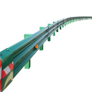 Wholesale Hot Galvanized Cold Rolled W-Beam Thrie-Beam 3-Beam Highway Guardrail for Outdoor from china suppliers