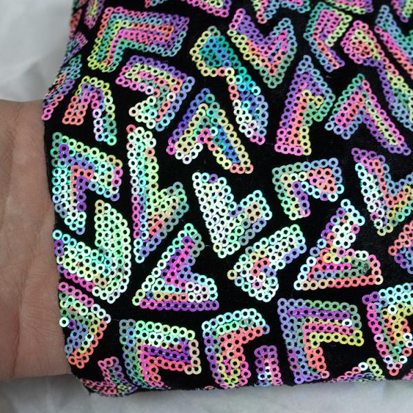 2021 Factory Direct Sale Wholesale China Factory 3mm Embroidered Sequin Fabric African USA India Hot Sale Dress Style