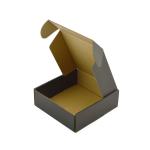 Black Shipping Corrugated Paper Box 4c Printing For Mailing