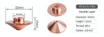 Copper Laser Cutting Accessories 0.8-2.7mm Caliber Laser Nozzles For Trunpf