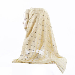 Breathable Imitation Silk Material Muslim Jersey Hijab Beautiful Shiny Solid