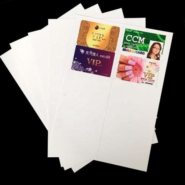 Smooth Surface Inkjet PVC Sheet 210x297mm Size For Cards Prodution