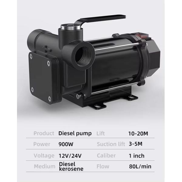 Oil Pump High Flow Compact Size 220 Volt 60L/min Portable Diesel Fuel Transfer Pump