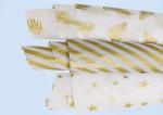 Foldable Birthday Gift Wrapping Paper Golden Printing For Clothing Shoe
