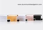 Metal Modern Type Aluminium Picture Frame Mouldings With Narrow Curved Shape