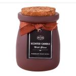 Wedding Wishing Personalised Candle Holder Frosted Candle Jars With Wood Lid