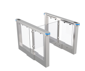 Pedestrian Office Entrance Gate Optical Swing Gate Turnstiles With RFID Card Reader