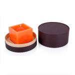 Custom Cardboard Round Box Printed Black Color For Scented Candle