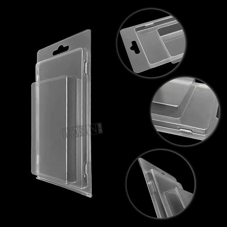PET PVC Blister Pack Plastic Clamshell Packaging Clear Vacuum Forming Insert Trays Folding Boxes Transparent Rectangle Accept