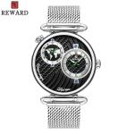 Chinese Two Movement Stainless Steel Caseback Watch , Mens Waterproof Watches