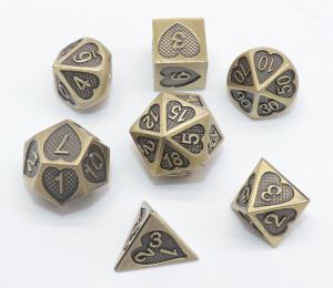 China Practical Tabletop Gaming Dice Set Neat Sharp Edges Manual Grinding on sale
