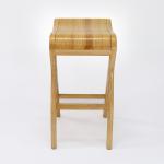 Home Bar Essential Lacquered Solid Wood Bar Stool with High Living Room Chair