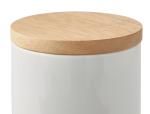 Cookie Biscuit Ceramic Dog Treat Jar , Ceramic Cat Treat Canister With Wood Lid