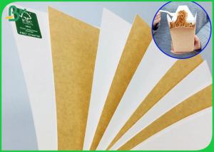 Wholesale 250gr 325gr Food Compliance White Coated Back Side Kraft Paper For Making Lunch Box from china suppliers