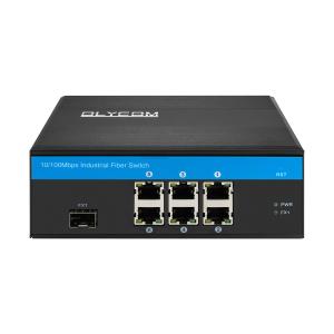 Wholesale FCC Fiber Optic Poe Switch 6 Ports , Durable Metal Shell Din Rail Mount Network Switch from china suppliers