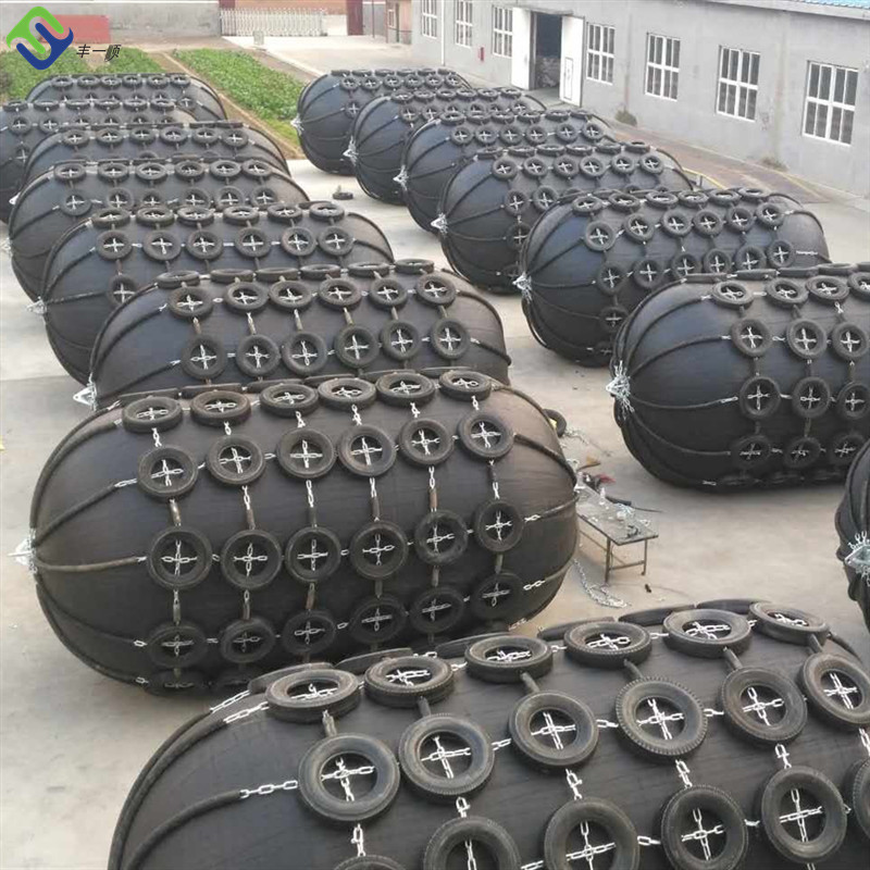 ISO 17357 Mooring Berthing Marine Fender Anti Collision Pneumatic Rubber Fender