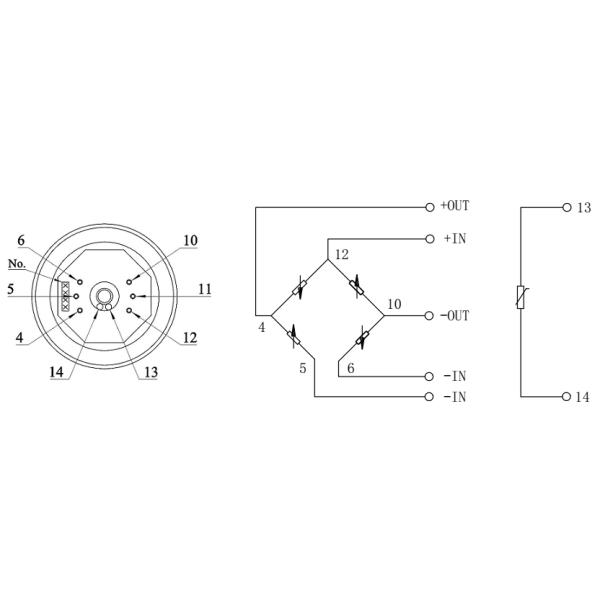 Stainless Steel Silicon Pressure Temperature Sensor Dual Output