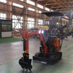 8.2kw Home Mini Hydraulic Excavator With Telescopic Track Frame Rubber Track