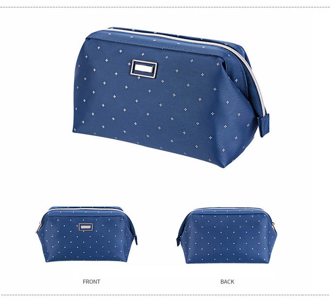 Digital Printing Black Travel Portable Polyester Cosmetic Pouch
