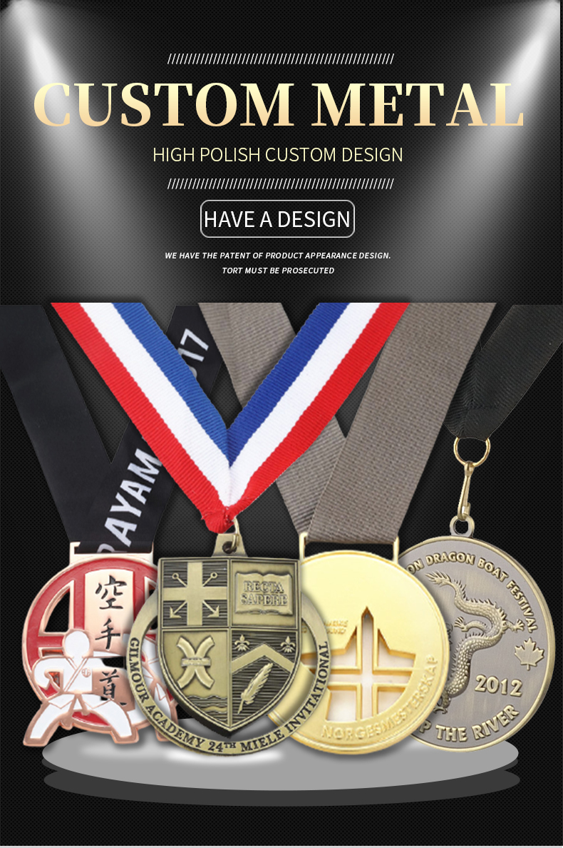Good Quality Plastic Metal Medal Blank Sports Advanced Religious Association Gold Silver Bronze Medal Award